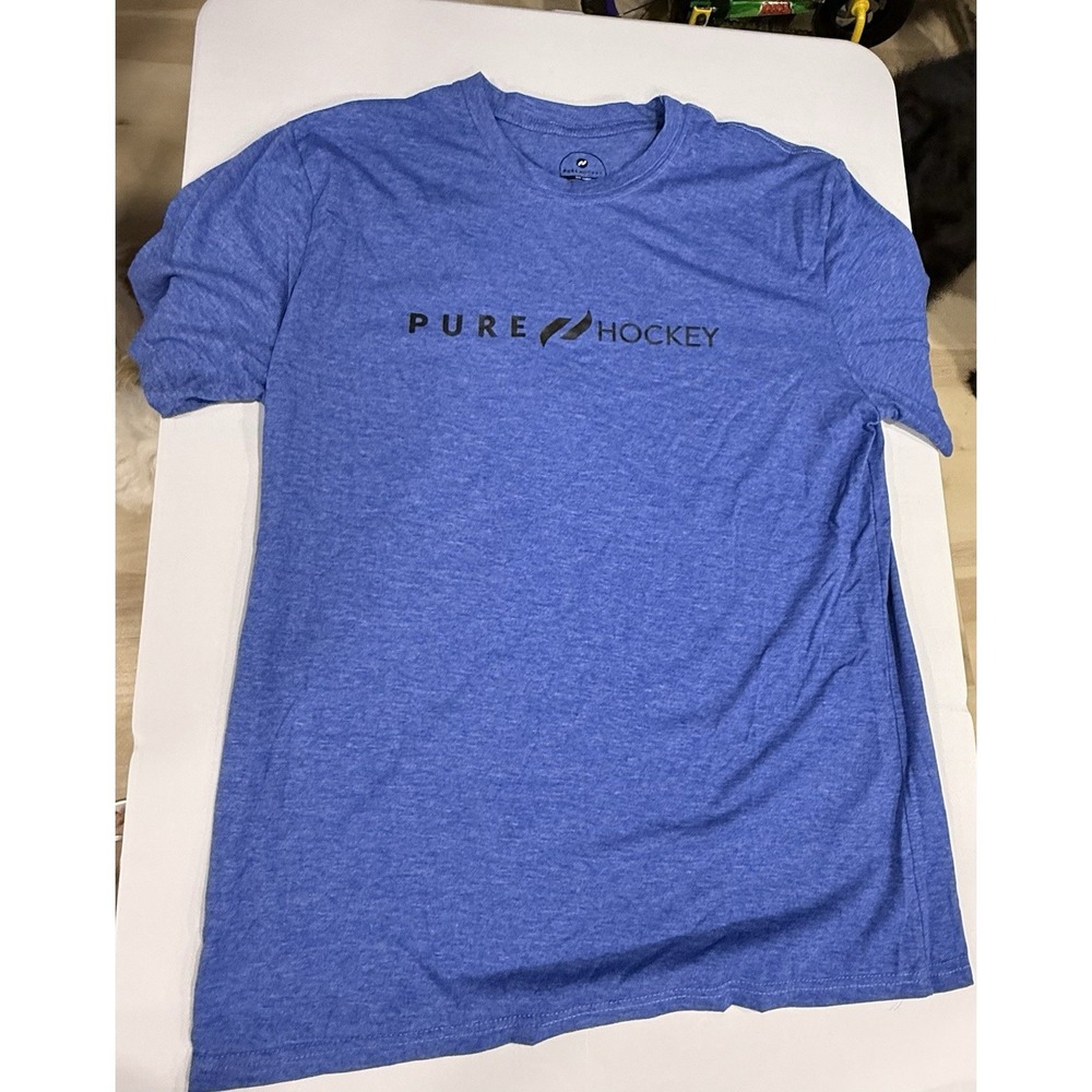 Pure Hockey Tshirt Mens Size Large blue Cotton Blend